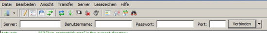 Serverzugang-Filezilla