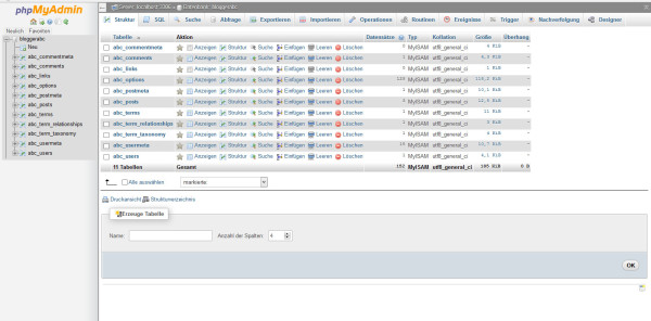 Vorsicht beim verändern der Parameter in MySQL