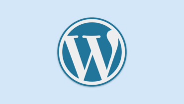 Logo von WordPress in Blau