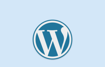 Logo von WordPress in Blau