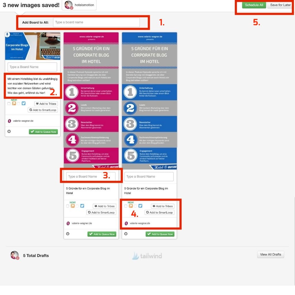 Wie du mit Tailwind für Pinterst mehr Traffic auf deinen Blog bekommst